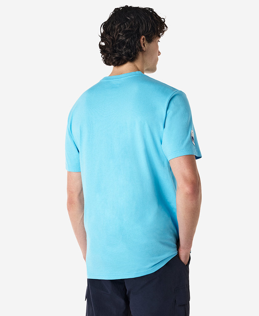 CROSS SAILS T-SHIRT, Aqua