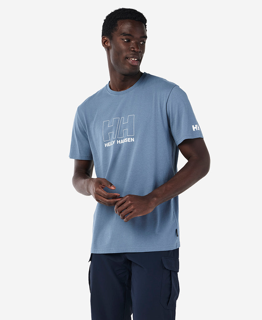 OUTLINE T-SHIRT, Washed Navy