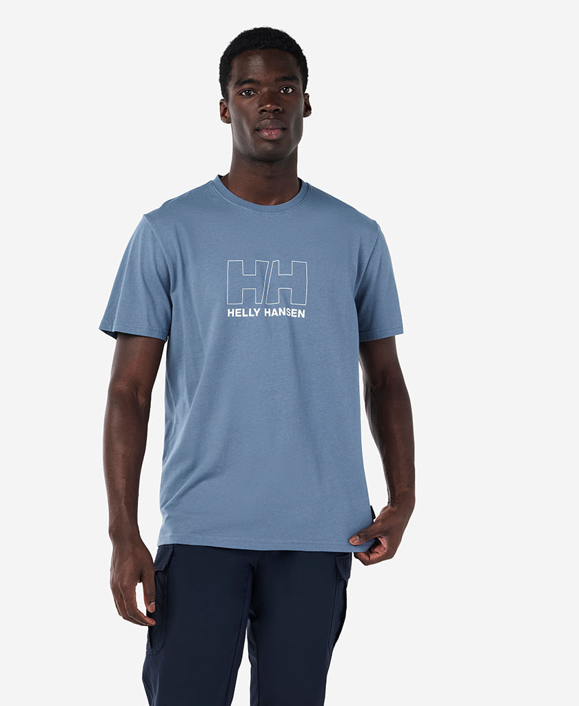 OUTLINE T-SHIRT, Washed Navy