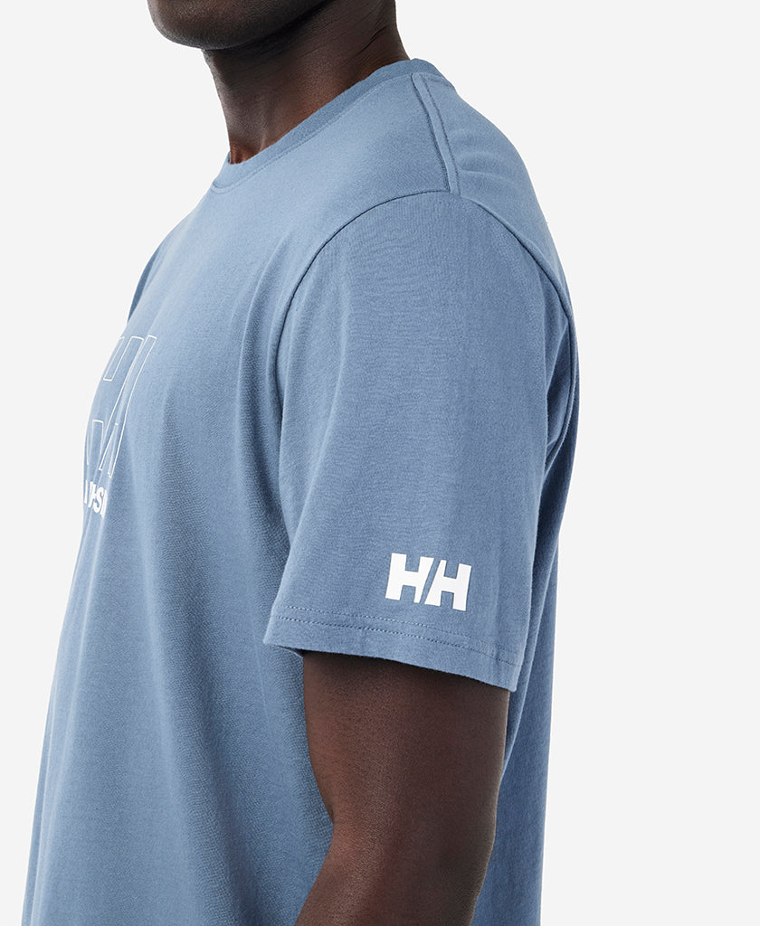 OUTLINE T-SHIRT, Washed Navy