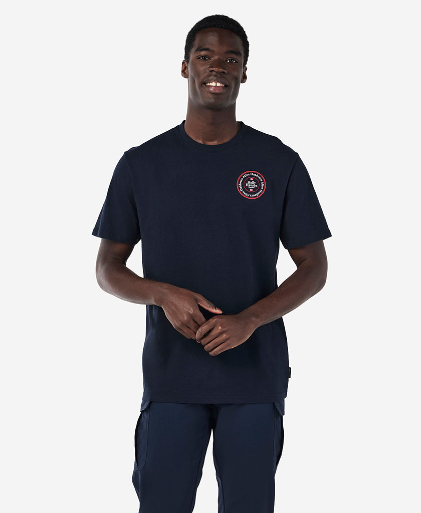 ALIVE OUTDOORS T-SHIRT, Navy