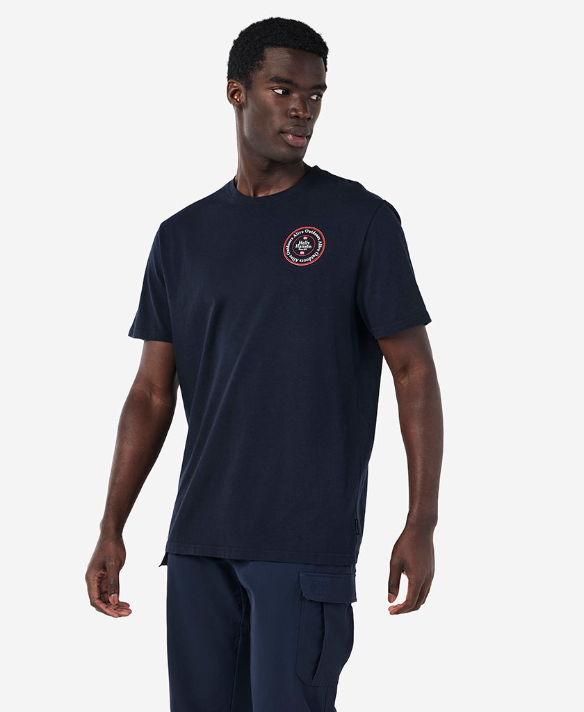 ALIVE OUTDOORS T-SHIRT, Navy