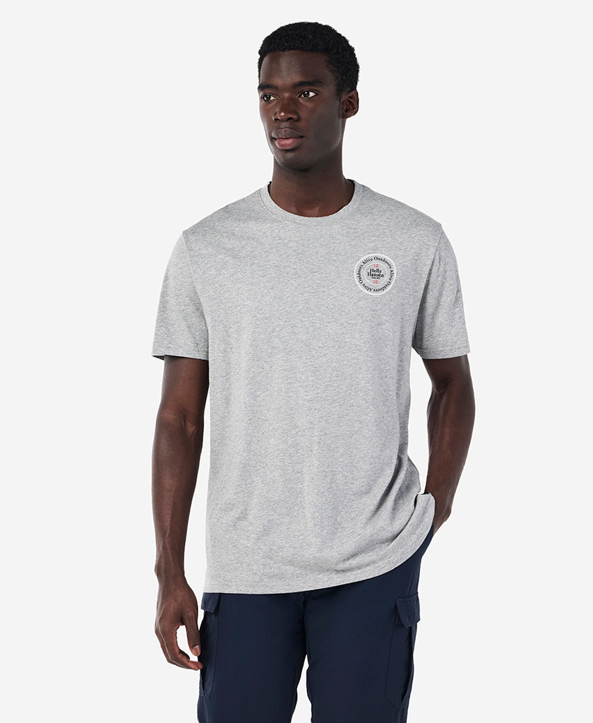ALIVE OUTDOORS T-SHIRT, Grey Melange