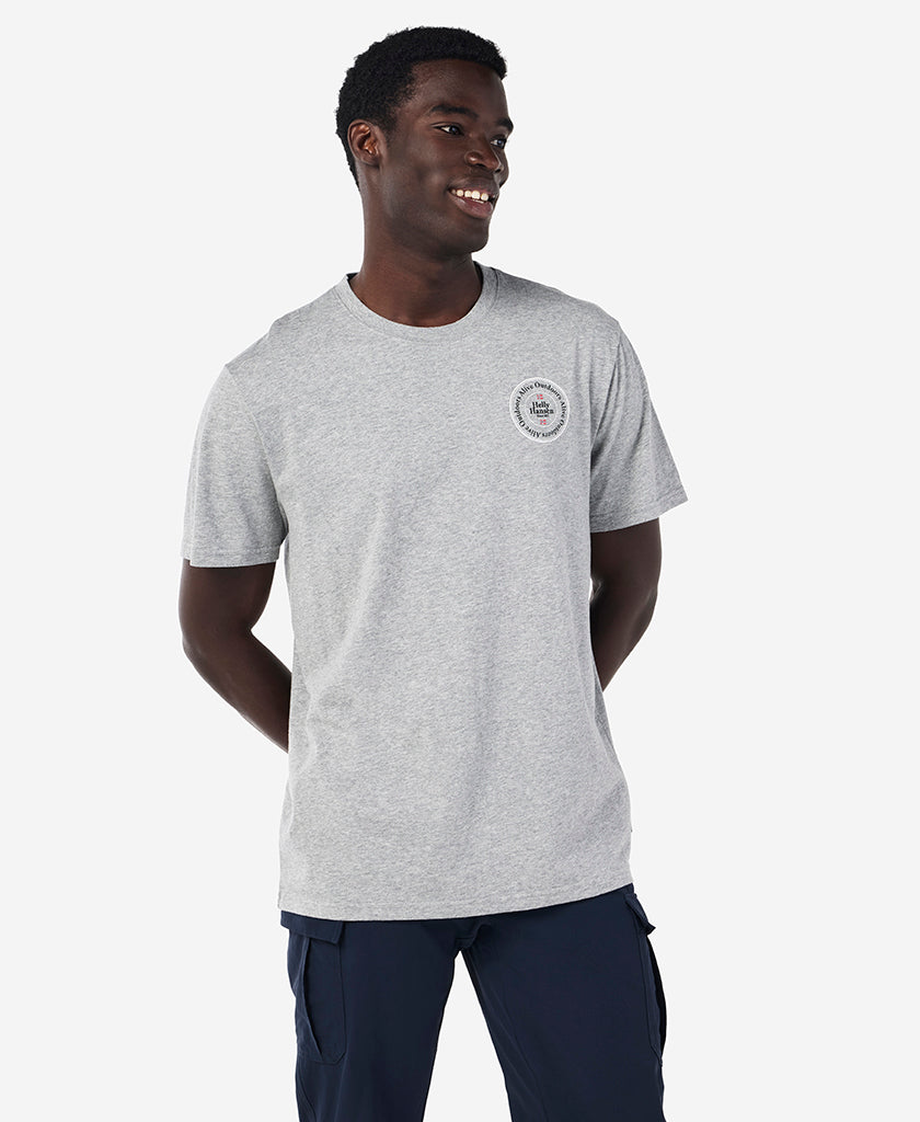 ALIVE OUTDOORS T-SHIRT, Grey Melange