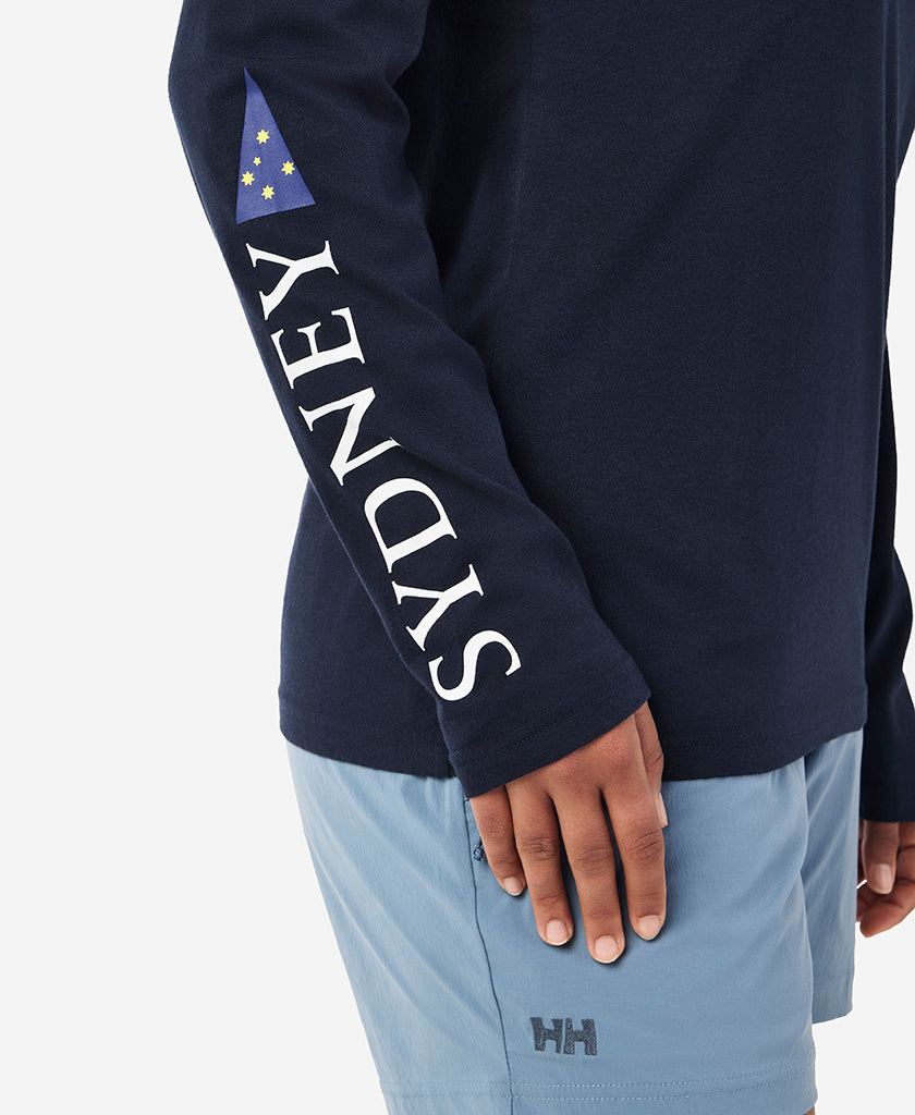 RSHYR25 BURGEE LS T-SHIRT, Navy