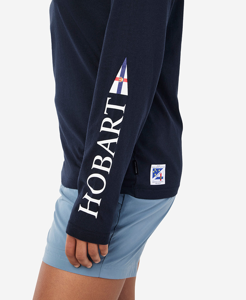 RSHYR25 BURGEE LS T-SHIRT, Navy