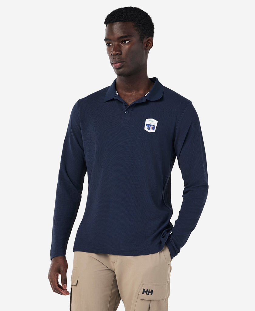 RSHYR25 CREWLINE LS POLO, Navy