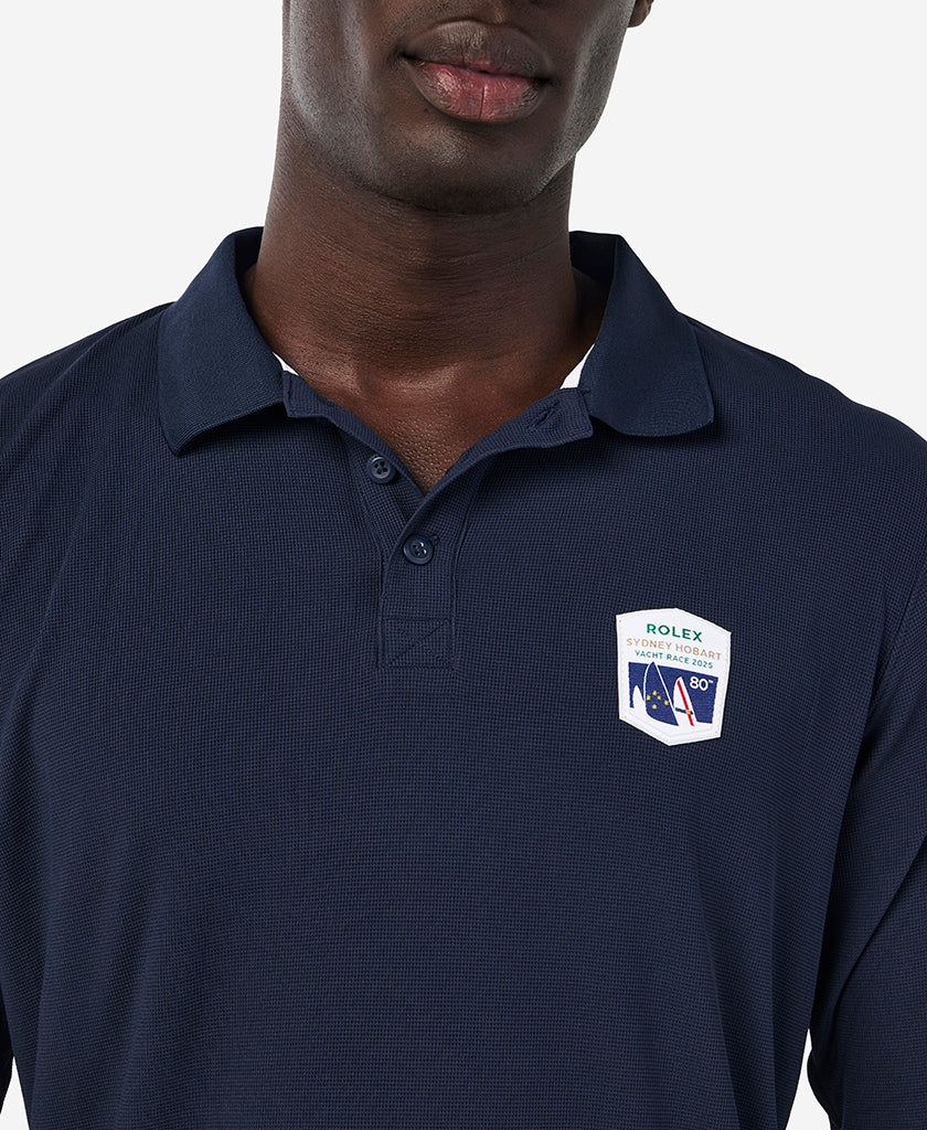 RSHYR25 CREWLINE LS POLO, Navy