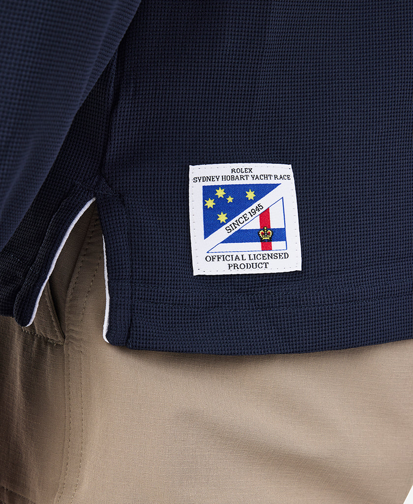 RSHYR25 CREWLINE LS POLO, Navy