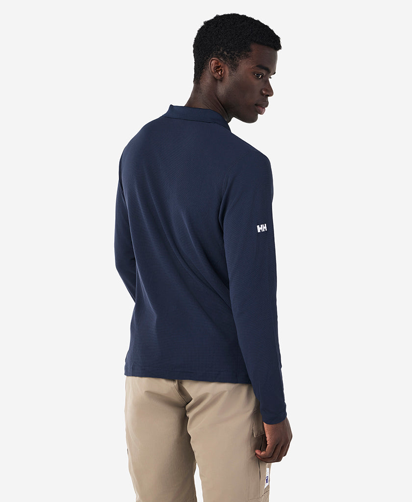 RSHYR25 CREWLINE LS POLO, Navy