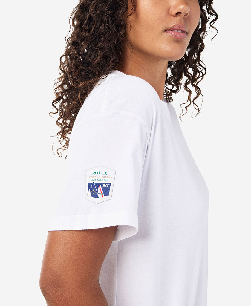 RSHYR25 W BOAT NAME T-SHIRT, White