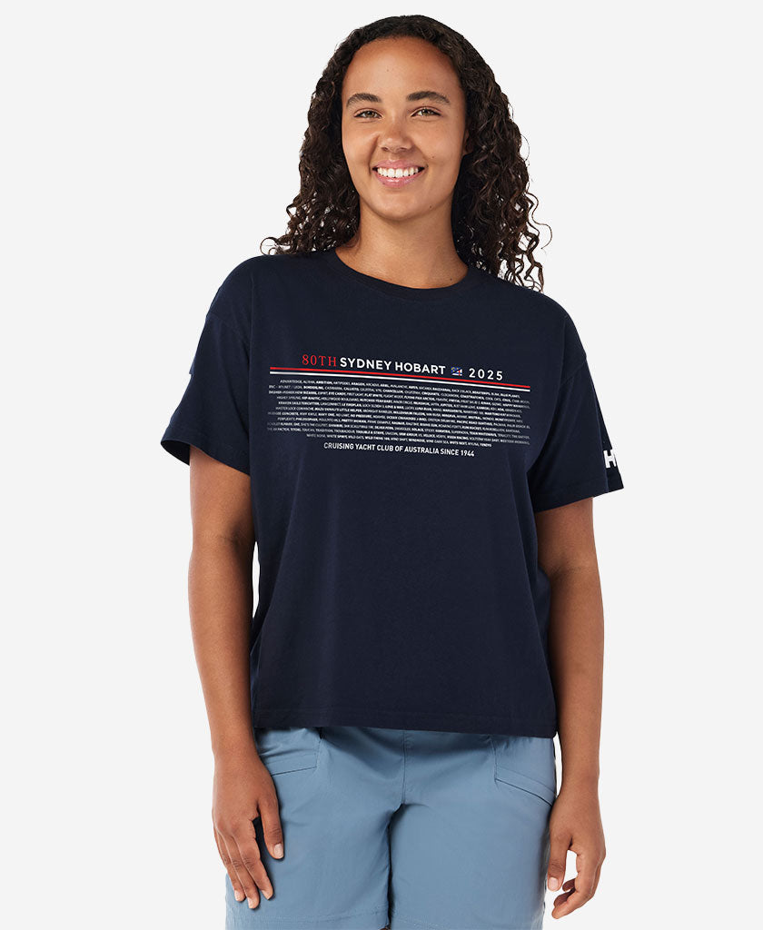 RSHYR25 W BOAT NAME T-SHIRT, Navy