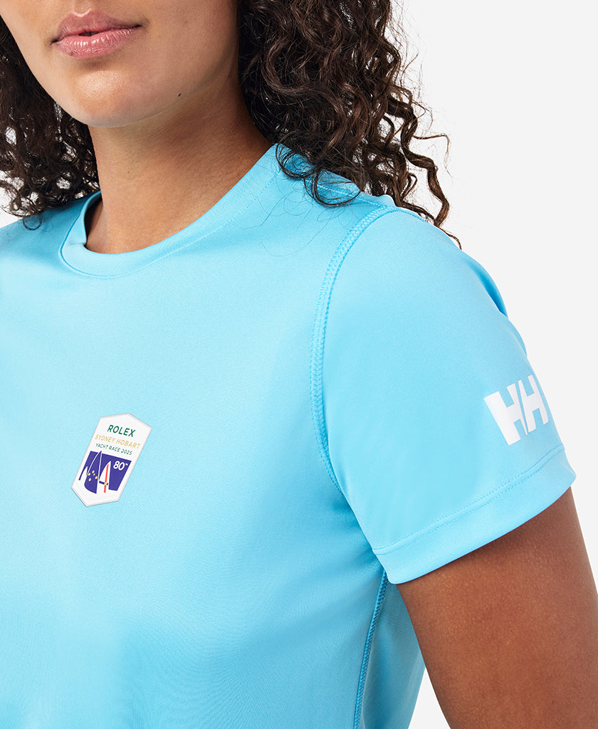 RSHYR25 W TECH T-SHIRT, Aqua