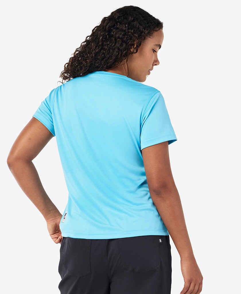 RSHYR25 W TECH T-SHIRT, Aqua