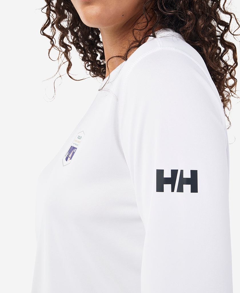 RSHYR25 W TECH CREW LS, White