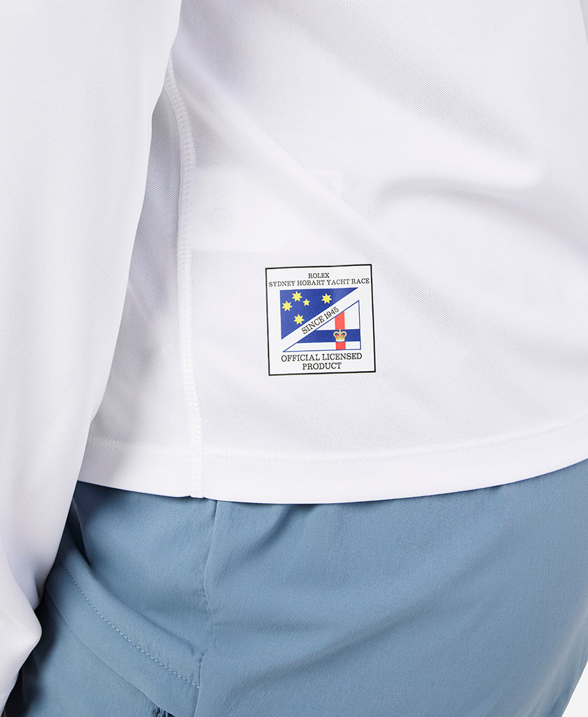 RSHYR25 W TECH CREW LS, White