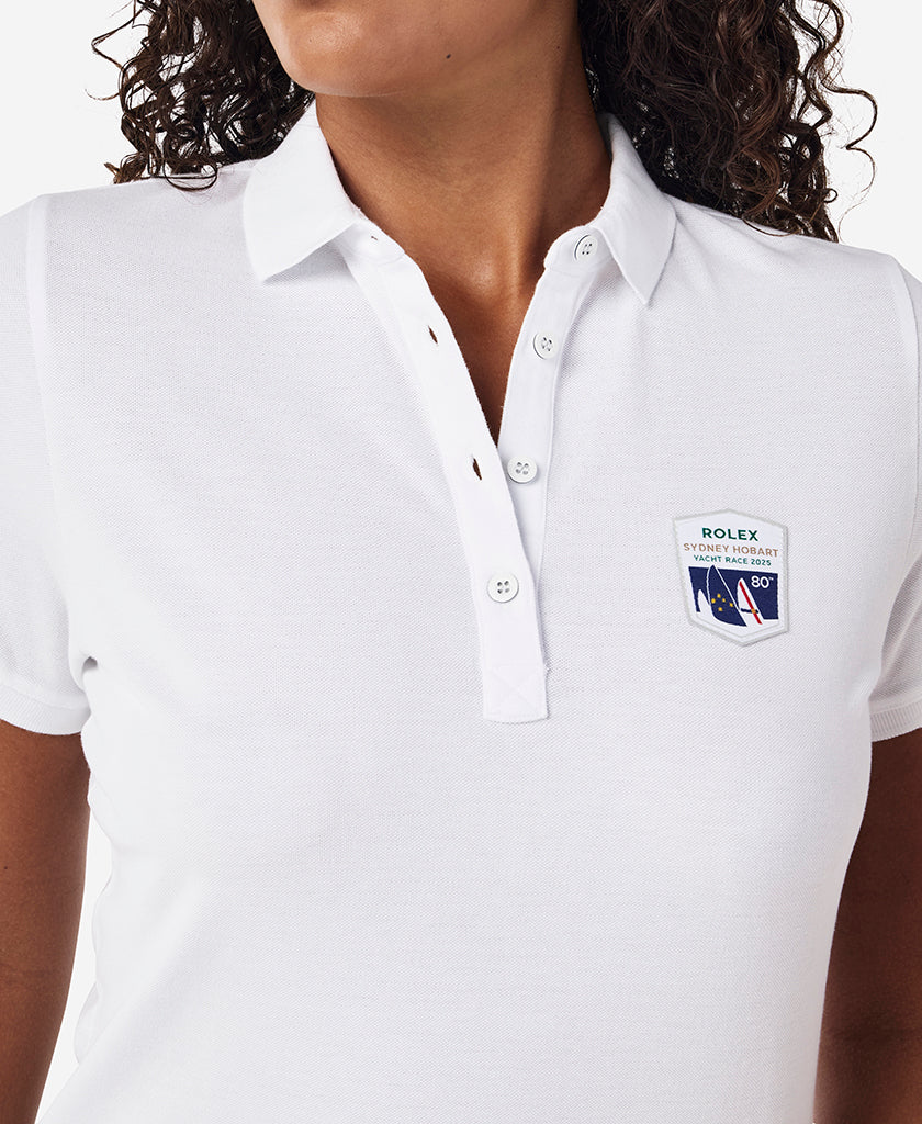 RSHYR25 W CREW POLO, White