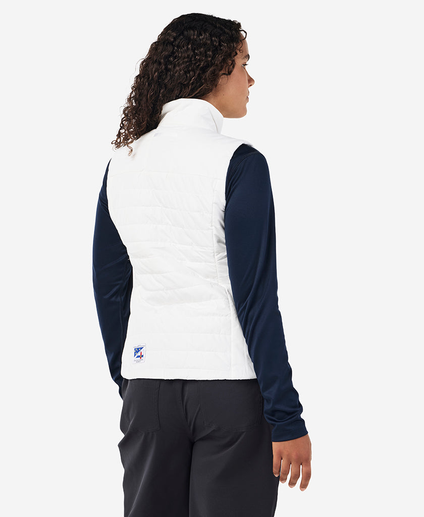 RSHYR25 W CREW INSULATOR VEST, White