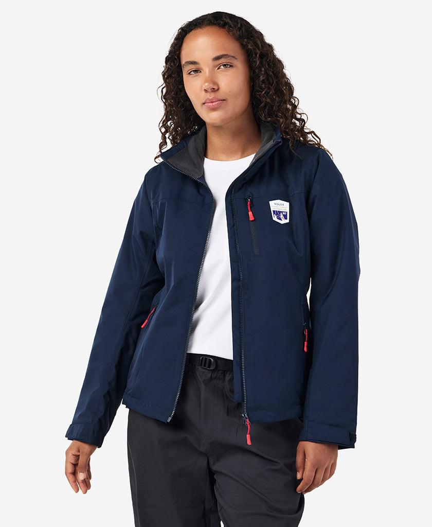 RSHYR25 W CREW MIDLAYER JACKET, Navy