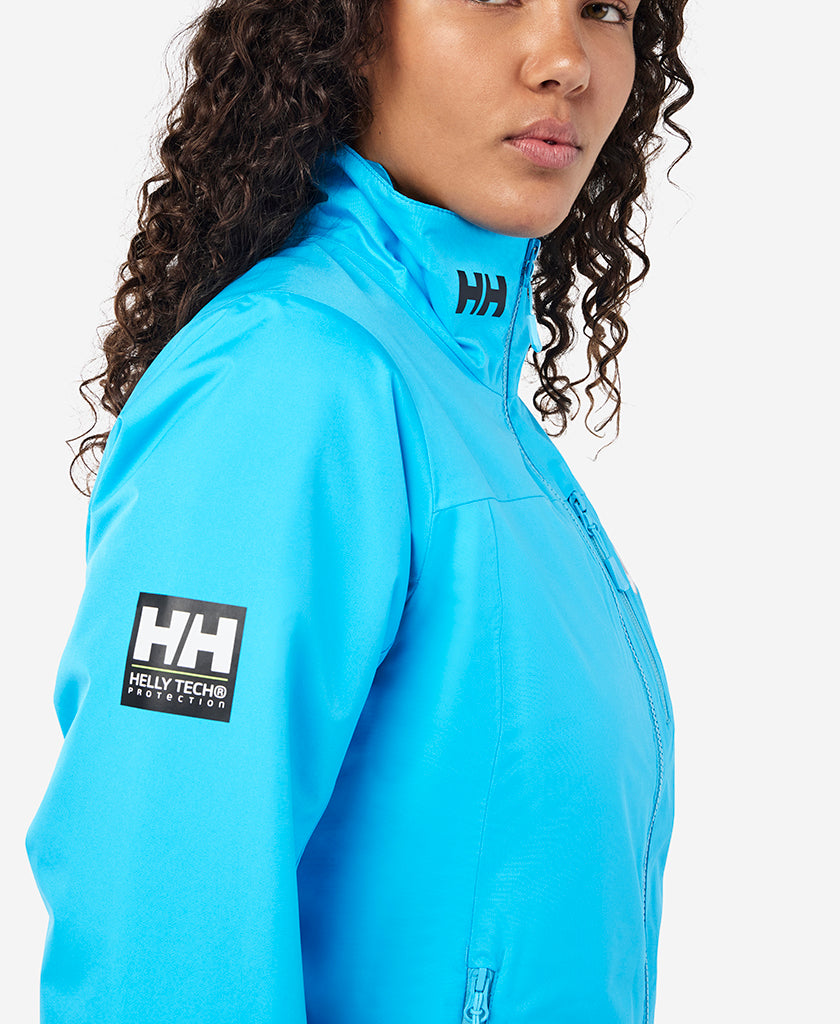 RSHYR25 W CREW MIDLAYER JACKET, Cyan
