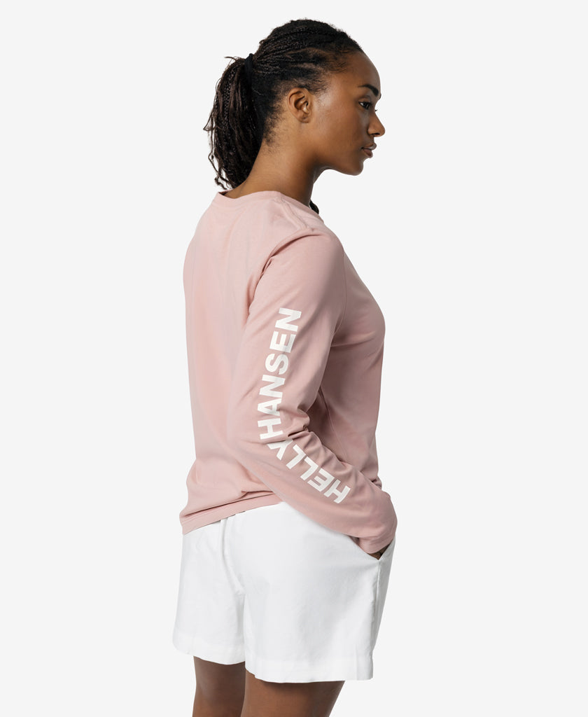 W ERVIK L/S T-SHIRT, Pink Salt