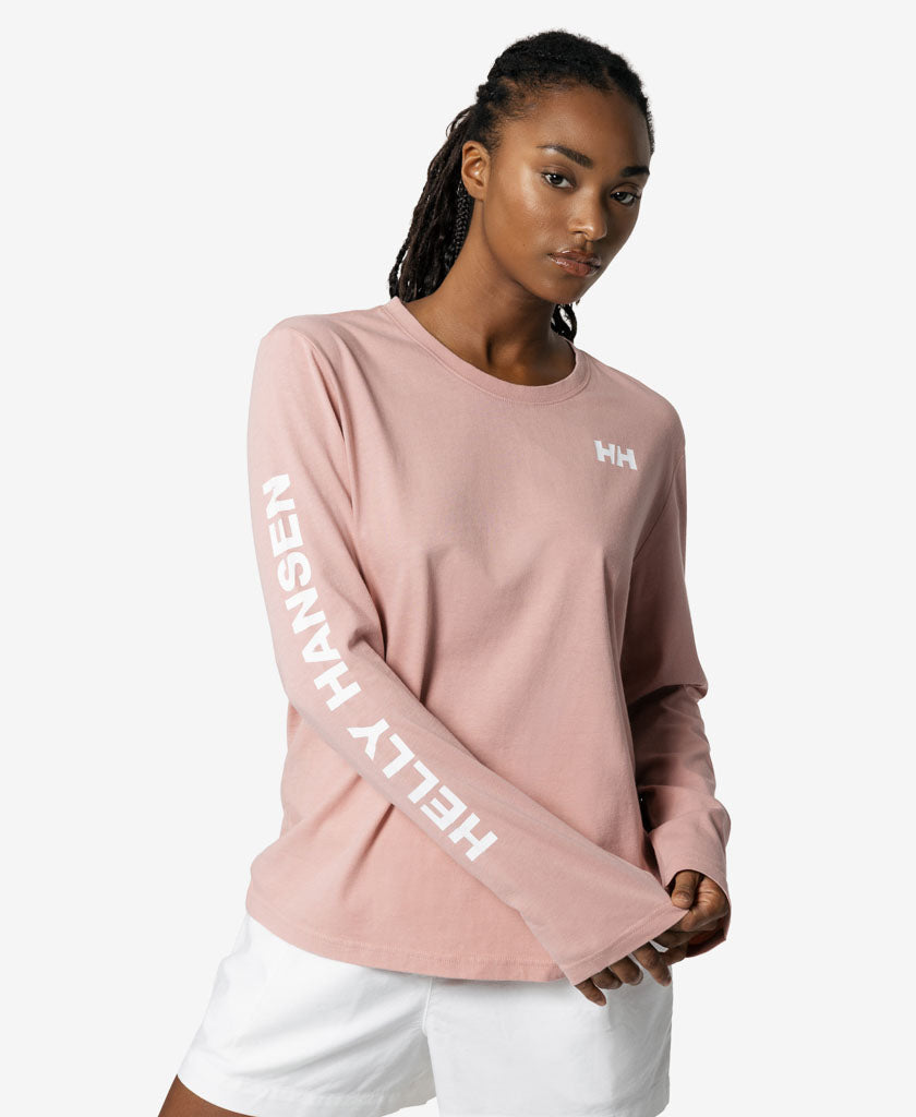 W ERVIK L/S T-SHIRT, Pink Salt
