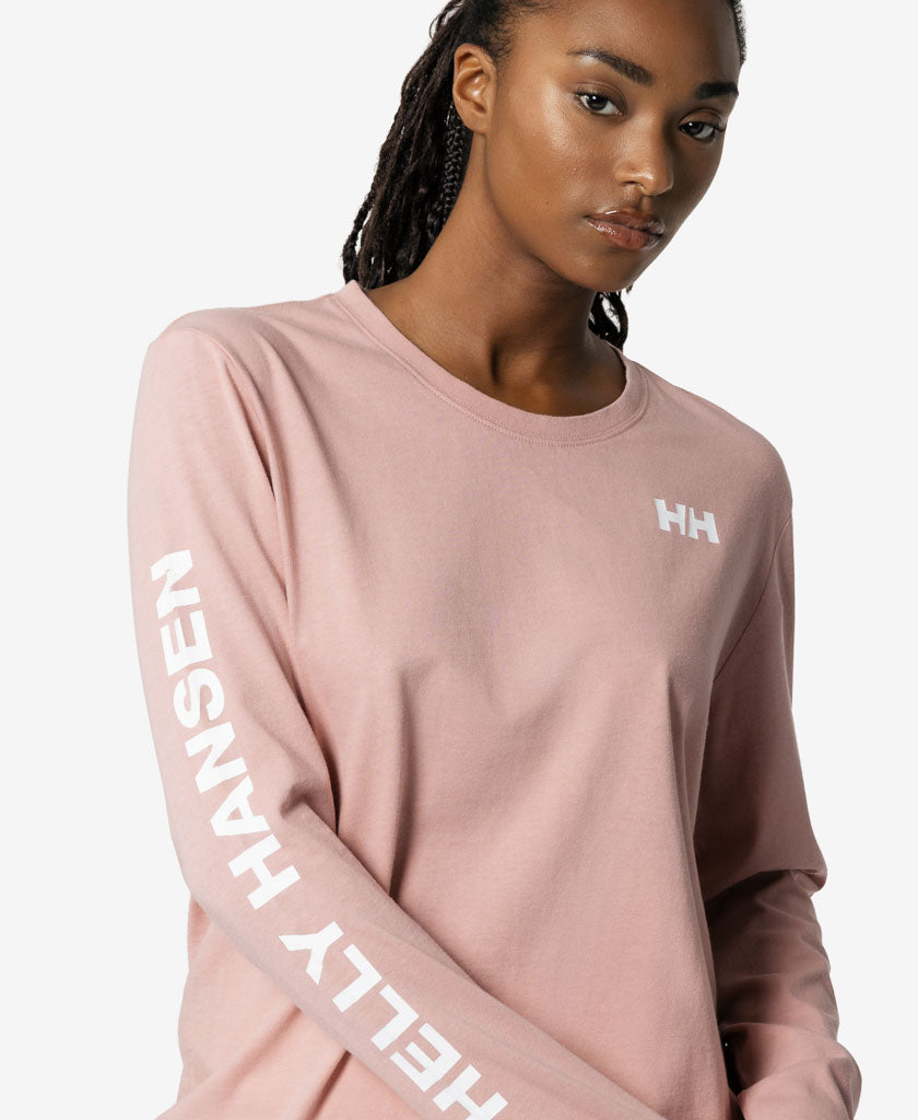 W ERVIK L/S T-SHIRT, Pink Salt
