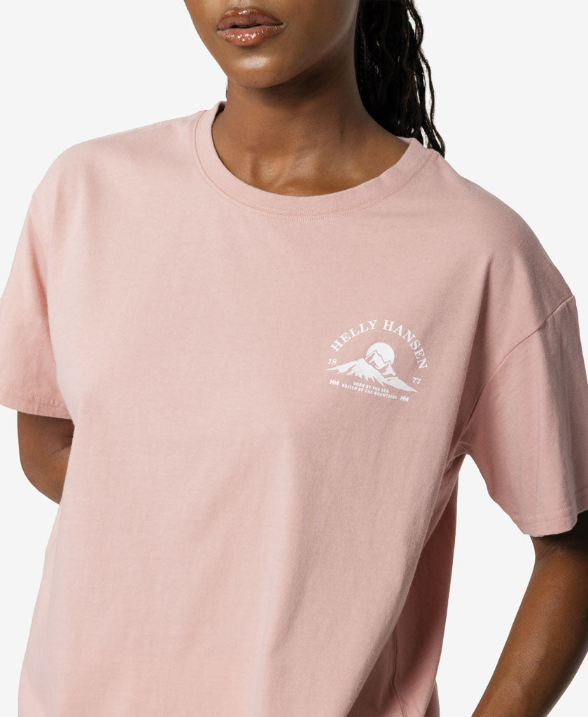 W BRUFJELL T-SHIRT, Pink Salt
