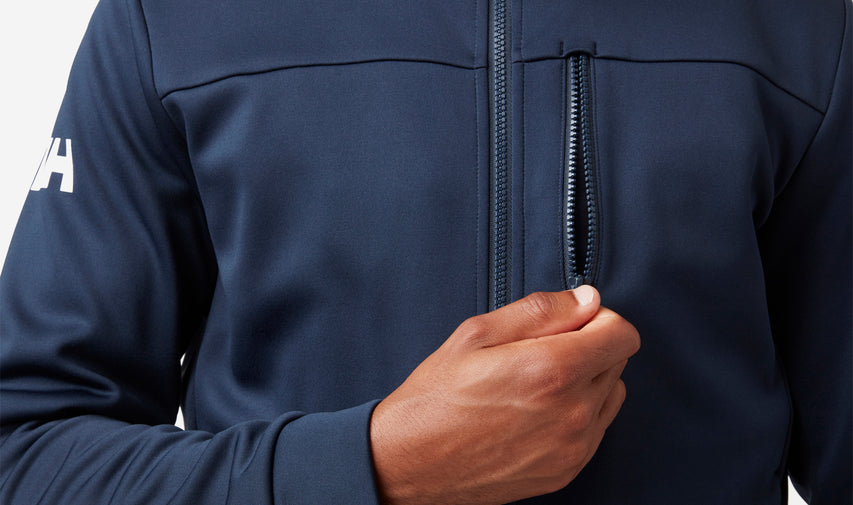 CREW FLEECE JACKET, Navy