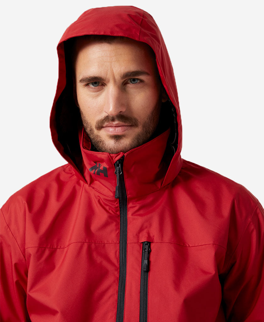 CREW HOODED JACKET, Red