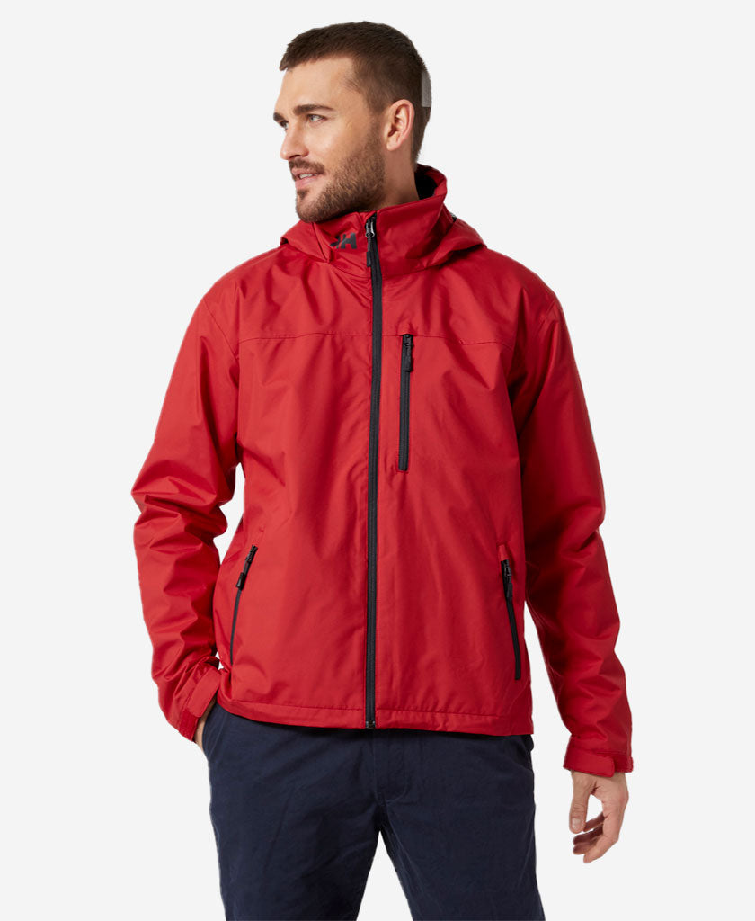 CREW HOODED JACKET, Red: Style & Performance Combined | Helly Hansen AU