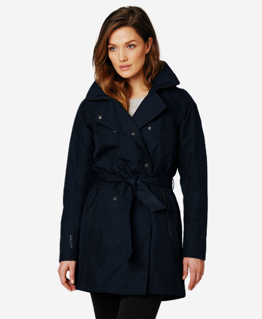 W WELSEY II TRENCH INSULATED, Navy