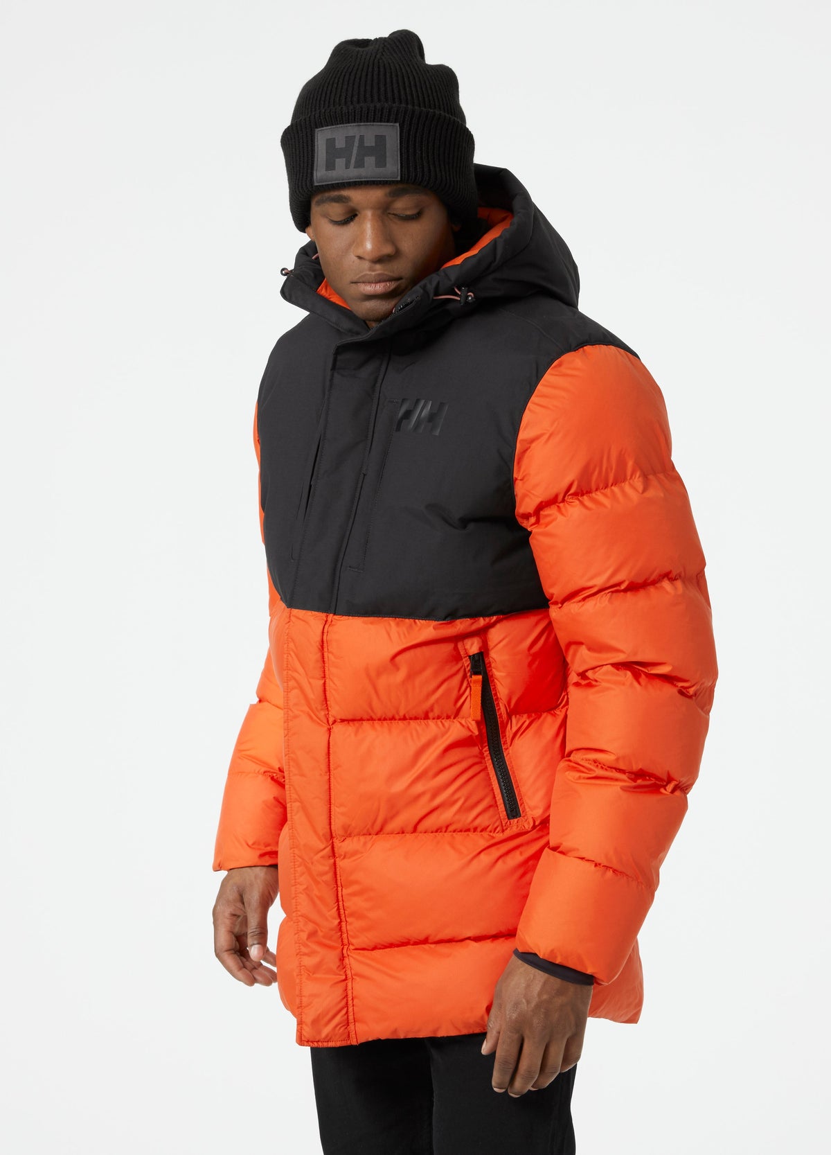 ACTIVE PUFFY LONG JACKET, Patrol Orange: Embrace the Elements with Helly  Hansen AU